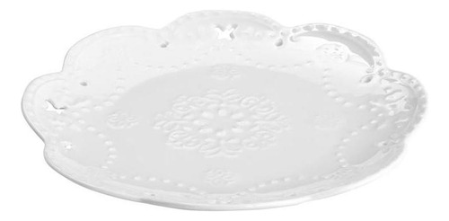 6 Pratos Wolff Butterfly De Porcelana Branco