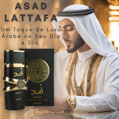 Perfume Árabe Asad Lattafa Edp Eau De Parfum 100ml Masculino Original Importado Luxo - Mega Promoção Dia Dos Namorados ( Mais Vendido )