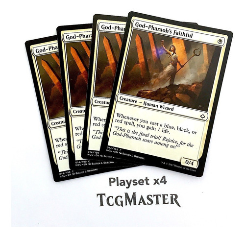 Mtg Magic The Gathering God Pharaoh's Faithful X4 Tcgmaster