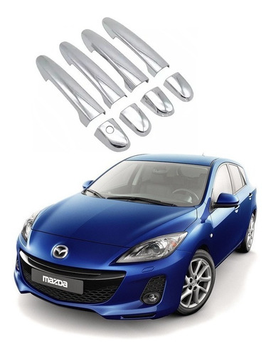 Cubre Manillas Cromadas Para Mazda 3 Año 2010-2017