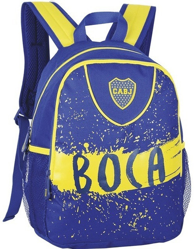 Mochila Boca Juniors Oficial Bj58 Urbana Pequeña Kids Olivos