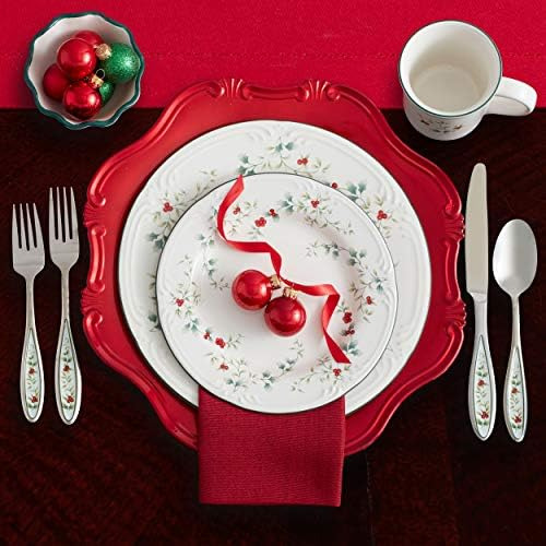 Conjunto De Louças Pfaltzgraff Winterberry Holiday De 16 Pe