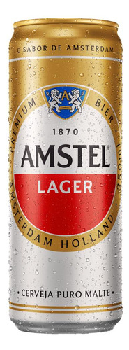 Kit Com 12 Cervejas Amstel Lager Puro Malte Premium 350ml