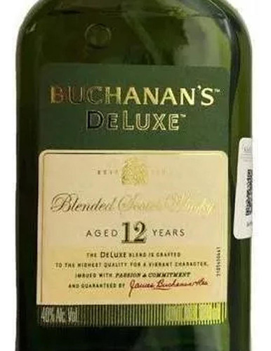 Pack De 12 Whisky Buchanan´s Pocket Vidrio 200 Ml
