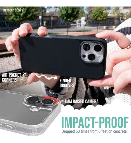 Capa De Telefone Smartish Gripmunk Clear Para iPhone 16