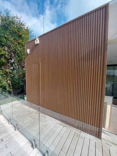Revestimiento Exterior Panel Siding Wpc Pared Pvc 2.90 Mts Teka