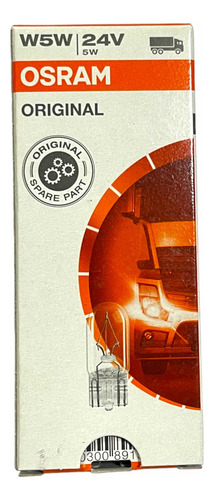 Caja 10x Foco Halógeno Industria Camiones Osram 24v 2845 W5w