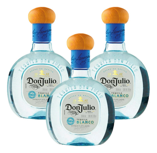 3 Tequila Don Julio Blanco 700 Ml
