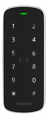 Control De Acceso Personal Rfid Exterior Antivandalico Negro
