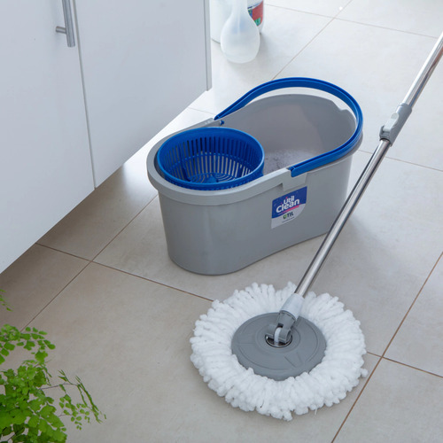 Mop Giratório Com Cesto De Plástico