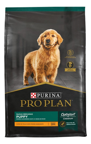 Proplan Puppy Para Cachorro Raza Mediana 3 Kg Bolsa