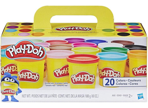 Set De 20 Piezas Plastilina Play-doh Super Color De Hasbro
