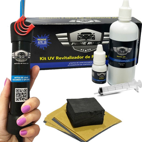 Kit Estetica Farois Lanterna Amarelo Fosco Amarelado Prime
