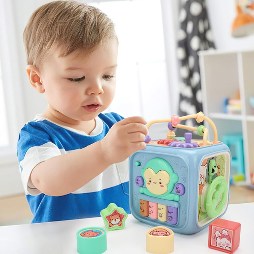 Cubo Didáctico 6 En 1 Actividades Para Niños Y Niñas