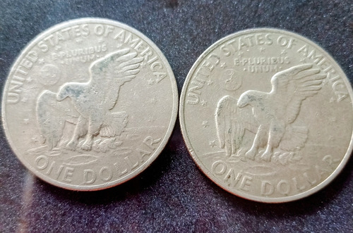 2 Monedas 1 Dólar 1971d Una Es Tipo 2 La Mas Rara Y Valiosa (Usado)