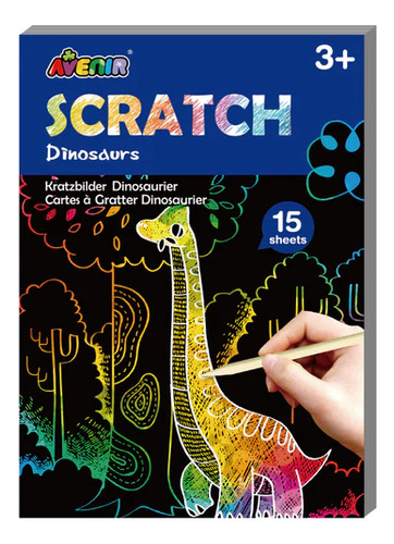 Láminas Para Raspar Scratch Dinosaurios Avenir