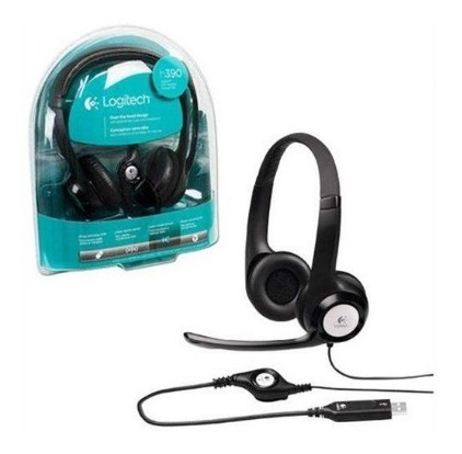 Imagen 2 de 2 de Auricular Alámbrico Logitec H390 Con Micrófono