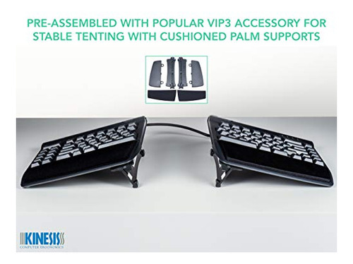 Teclado Ergonómico Kinesis Freestyle2 Con Elevadores Vip3 Pa