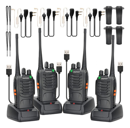 Baofeng Walkie Talkies Radio Bidireccional Recargable De Lar