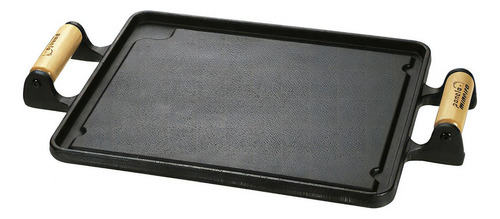 Plato para carne de hierro fundido, 46 cm x 25 cm