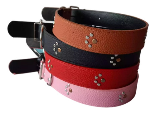 Collar Para Perros Medianos, Talla M - Diseño Huellitas