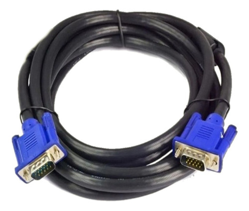 Cable Vga Vga 1.5mts 15 Pines Negro Entregado En Bolsa