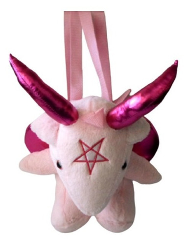 Peluche Mochila Baphy (baphomet Kawaii) Version Rosa