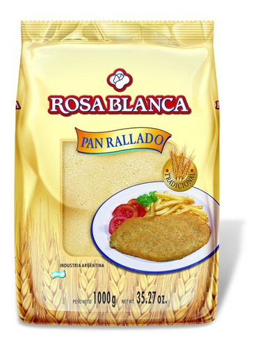 Pan Rallado Para Milanesas Rosa Blanca X1kg