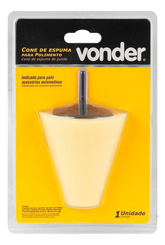 Cone De Espuma Para Polimento Vonder