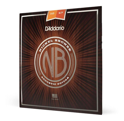 Encordoamento Para Violão Aço D'addario Nb1047