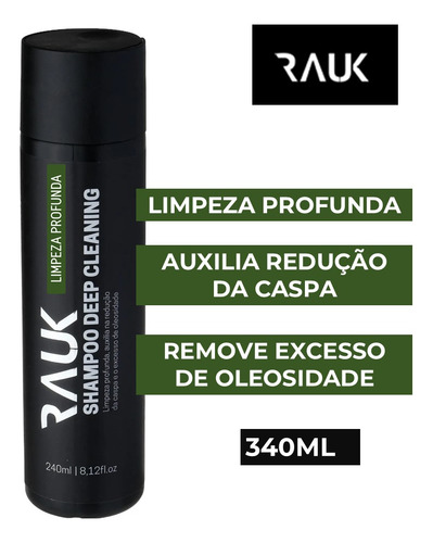 Kit Shampoo Anticaspa E Pomada Efeito Matte Extra Forte Rauk