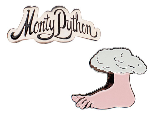Monty Python - Juego De 2 Pines De Solapa De Metal De C...