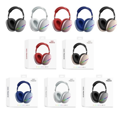 Audifonos Inalámbricos Bluetooth Akz Max 10 Retroiluminado