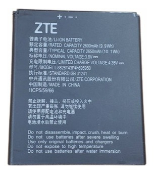 Bateria Pila Zte A3 Lite Nueva