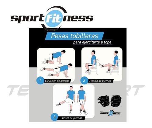 Imagen 5 de 8 de Pesas Tobilleras Muñecas Brazo Pierna 10lb Sport Fitness Gym