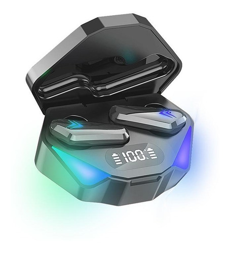 Imagen 2 de 2 de Auriculares Inalambricos Gamer In Ear Pc Rgb True Noga Ngx-1