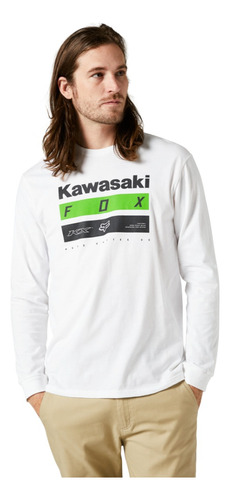 Remera Fox Racing - Kawi Stripes Ls Premium