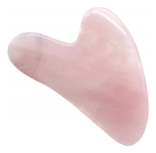 Masajeador Corporal Gua Sha Board De Cuarzo Rosa Natural Con