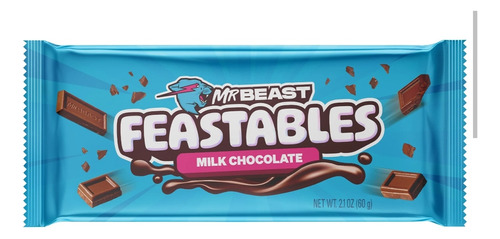 Mr Beast Chocolate 1 Barra Sabor Milk Chocolate