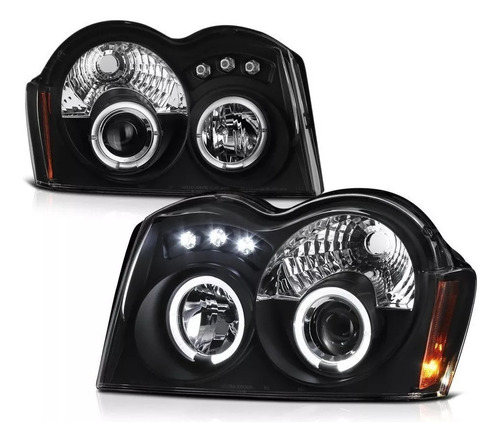 Faro Ledproyector Tuning Negro Jeep Grand Cherokee 2005 2007