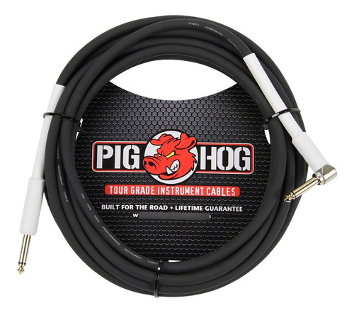 Pig Hog Ph10r Cable De Instrumento Para Guitarra De Ángulo R