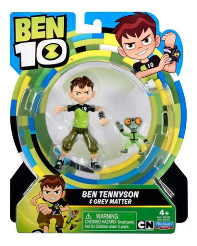 Boneco Ben 10 + Massa Cinzenta Articulado 9 Cm Sunny - 1750