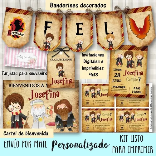 comprar Kit Personalizado Imprimible Harry Potter Mod.1 Candy Bar