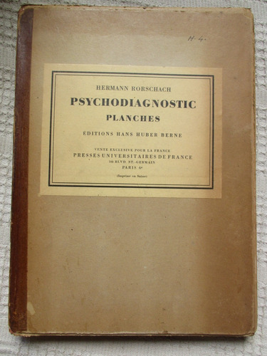 Hermann Rorschach - Psychodiagnostic Planches