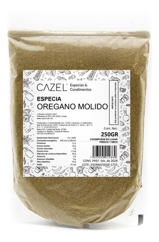 Oregano Natural En Povo Oaxaca 250g