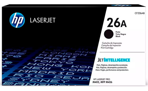 Toner Hp 26a Negro Cf226a L.j.p M402 3.1k Pag