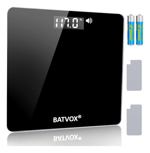 Batvox Báscula Parlante Ancha Para Peso Corporal, Báscula.