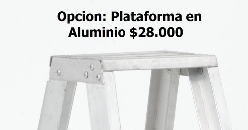 Escalera Aluminio Tijera 8 Pasos / 2.40 Metros 102 Kg