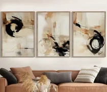Comprar Tripticos Modernos Cuadros Texturados Pintados A Mano !