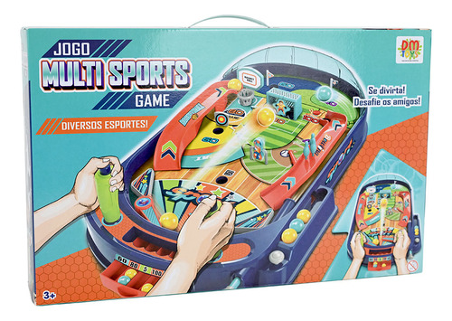 Mesa Pinball Multijogos Game Futebol Basquete Boliche Golf +